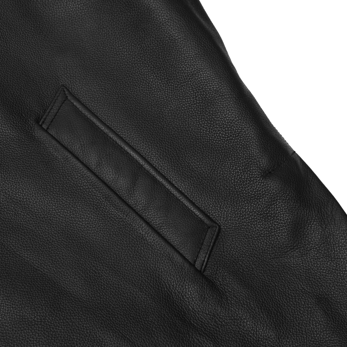 High Badge Men’s Leather Motorcycle Jacket