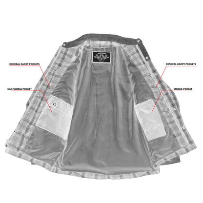 Hogtown - Men's Motorcycle Flannel Shirt