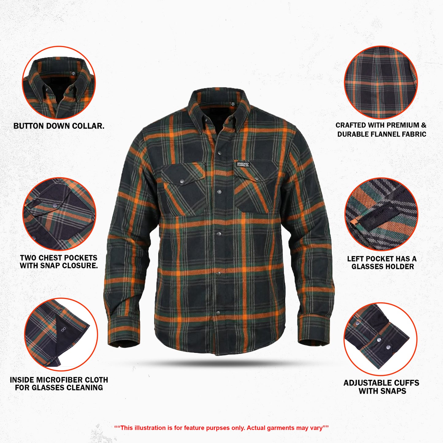 Journey Blue Men’s Blue and Green Flannel Shirt