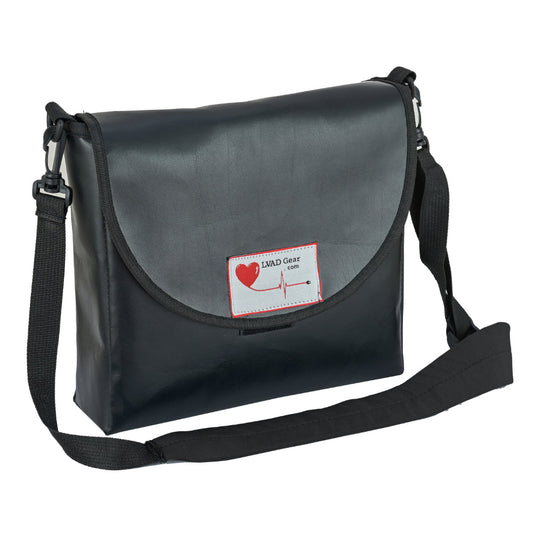 LVAD Messenger Bags–Black Vinyl LVAD Gear