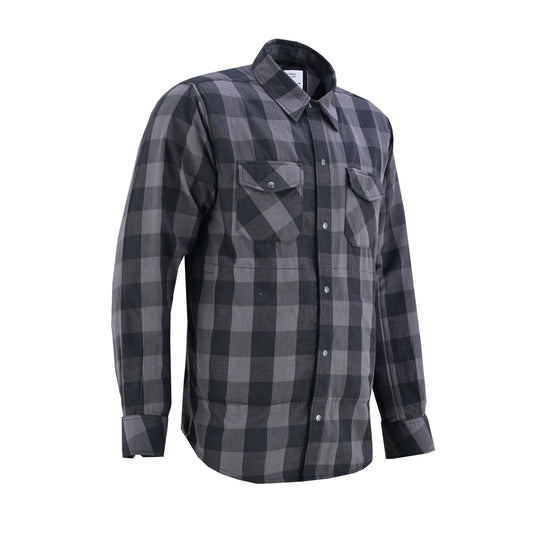 LVAD Men’s Flannel Shirt Gray & Black LVAD Gear