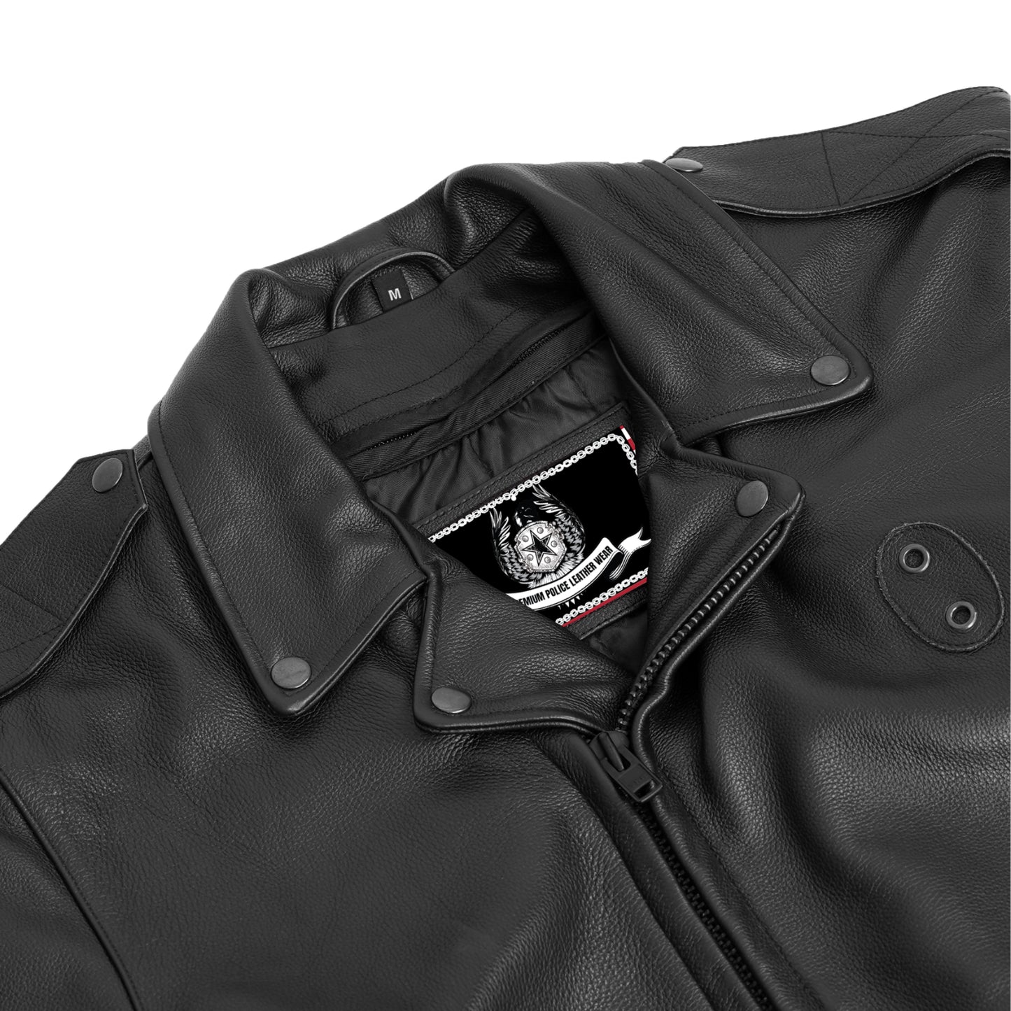 Law Line – Men’s Leather Motorcycle Jacket