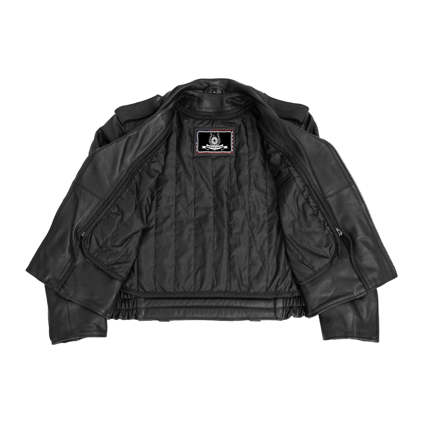 Law Line – Men’s Leather Motorcycle Jacket