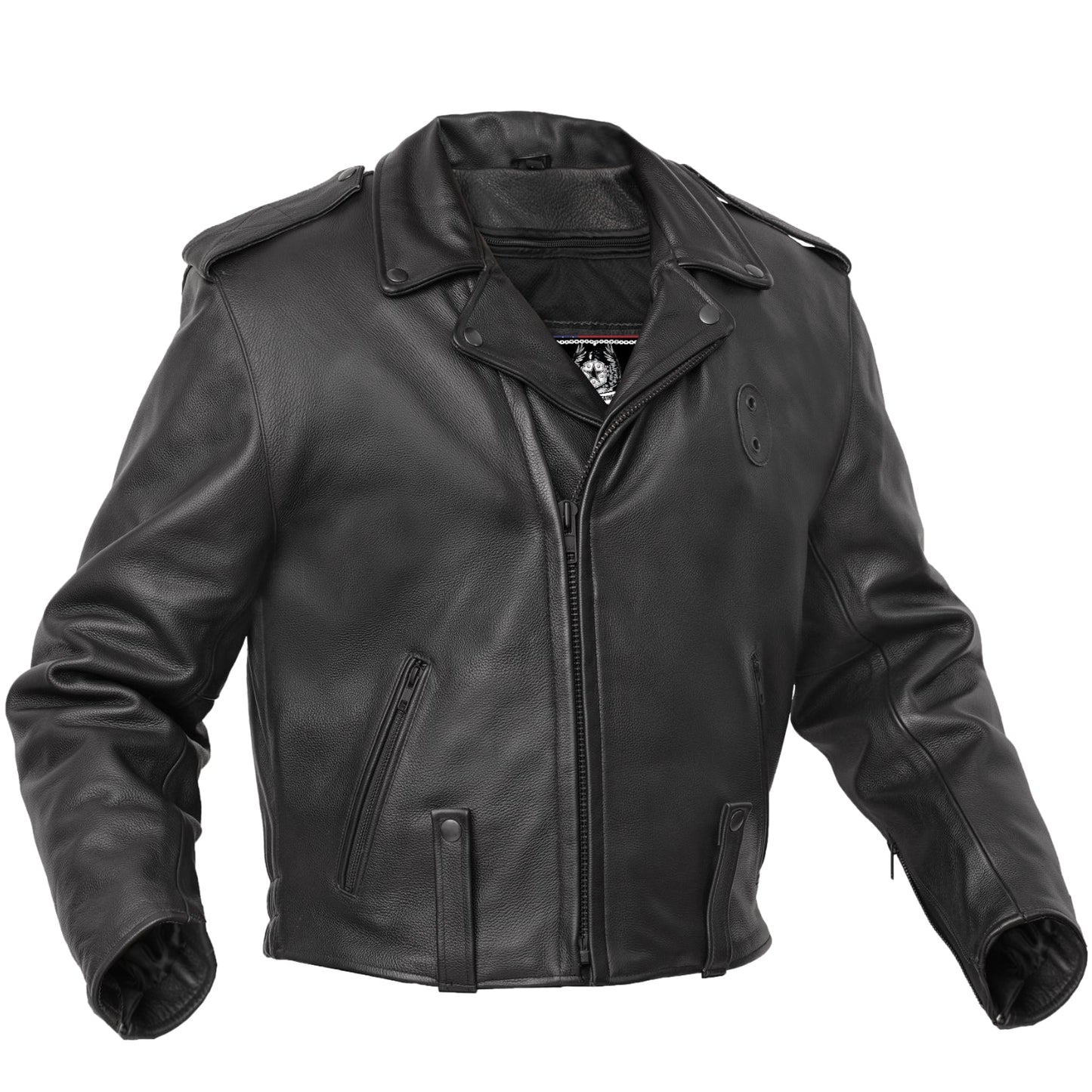 Law Line – Men’s Leather Motorcycle Jacket