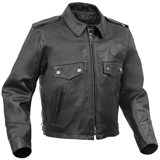 Line Hard – Men’s Leather Motorcycle Jacket