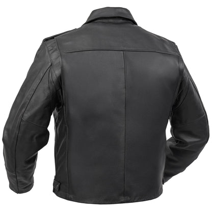 Line Hard – Men’s Leather Motorcycle Jacket