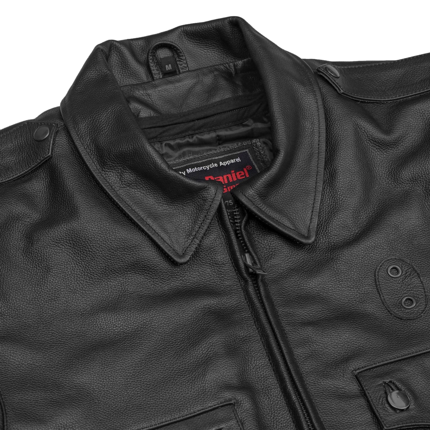 Line Hard – Men’s Leather Motorcycle Jacket