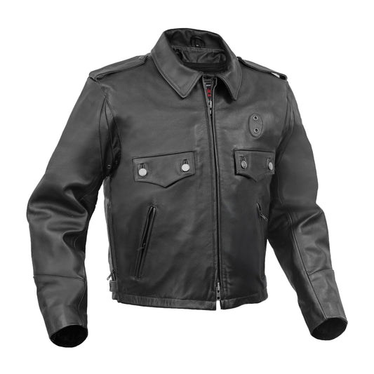 Line Hard – Men’s Leather Motorcycle Jacket