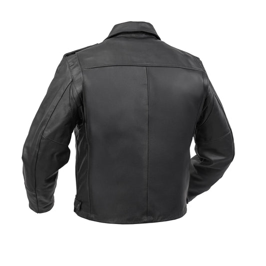 Line Hard – Men’s Leather Motorcycle Jacket