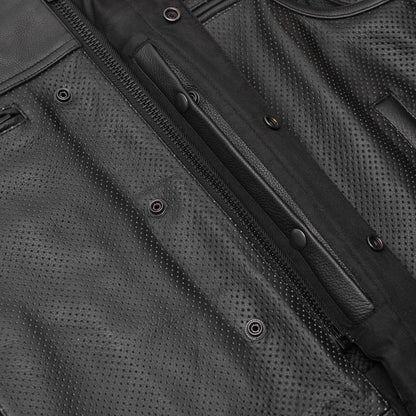 Mile Maker – Lowcut Men’s Leather Motorcycle Vest