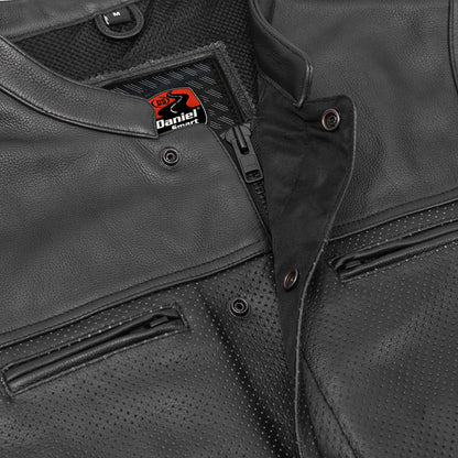 Mile Maker – Lowcut Men’s Leather Motorcycle Vest