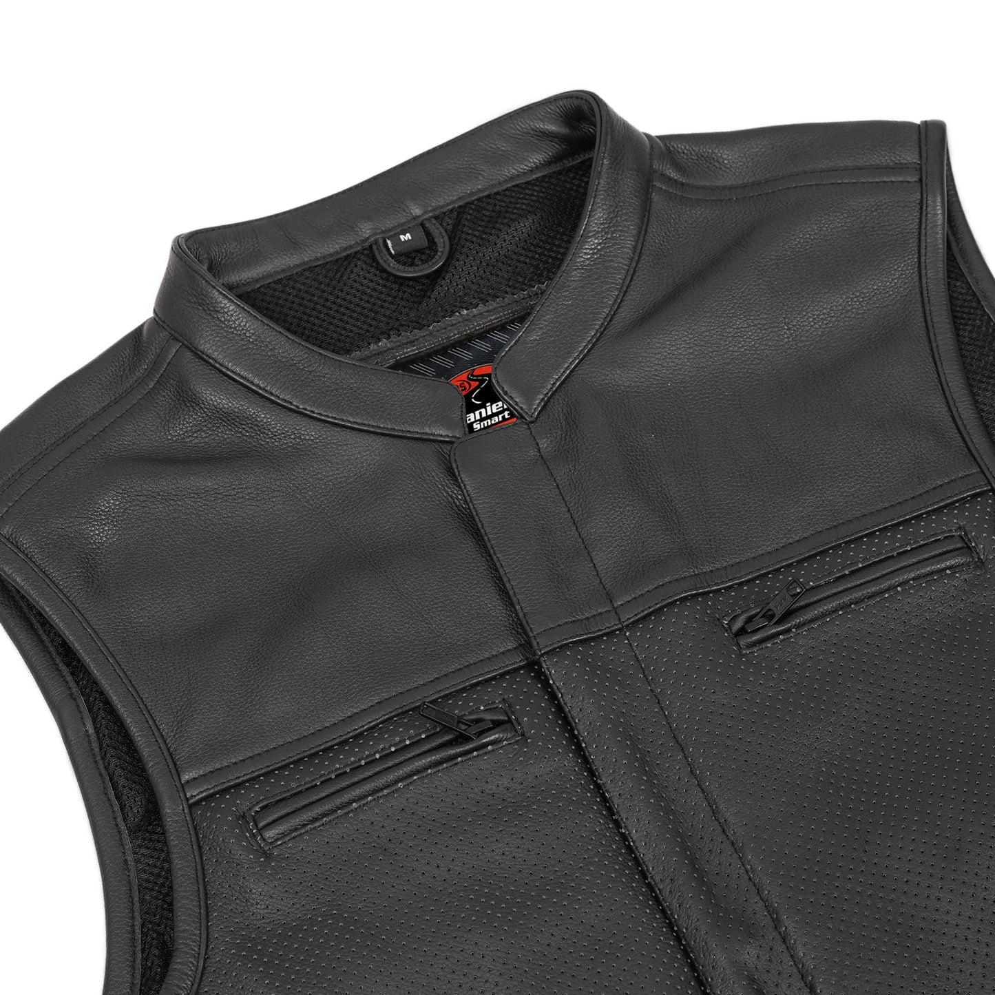 Mile Maker – Lowcut Men’s Leather Motorcycle Vest