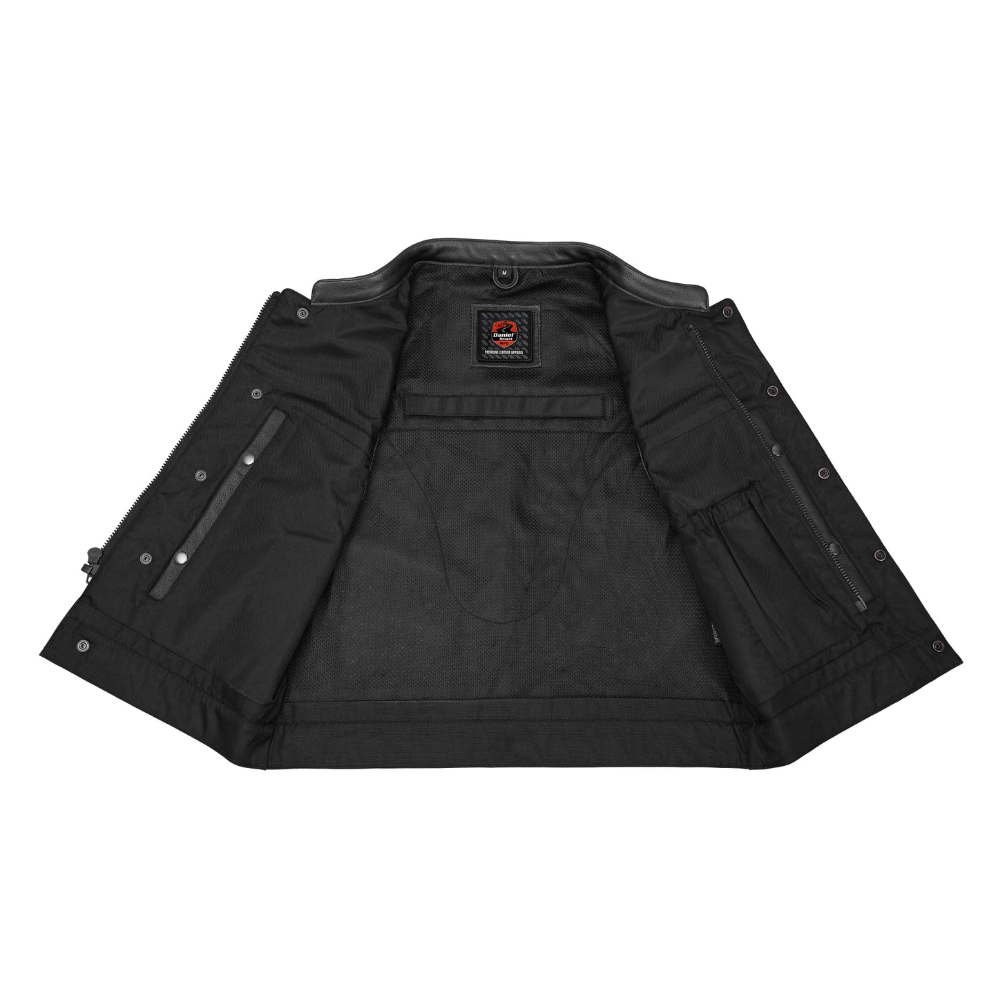 Mile Maker – Lowcut Men’s Leather Motorcycle Vest