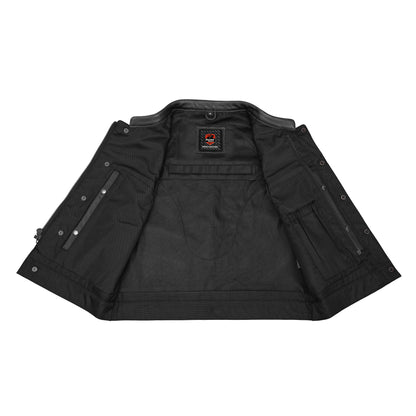 Mile Maker – Lowcut Men’s Leather Motorcycle Vest