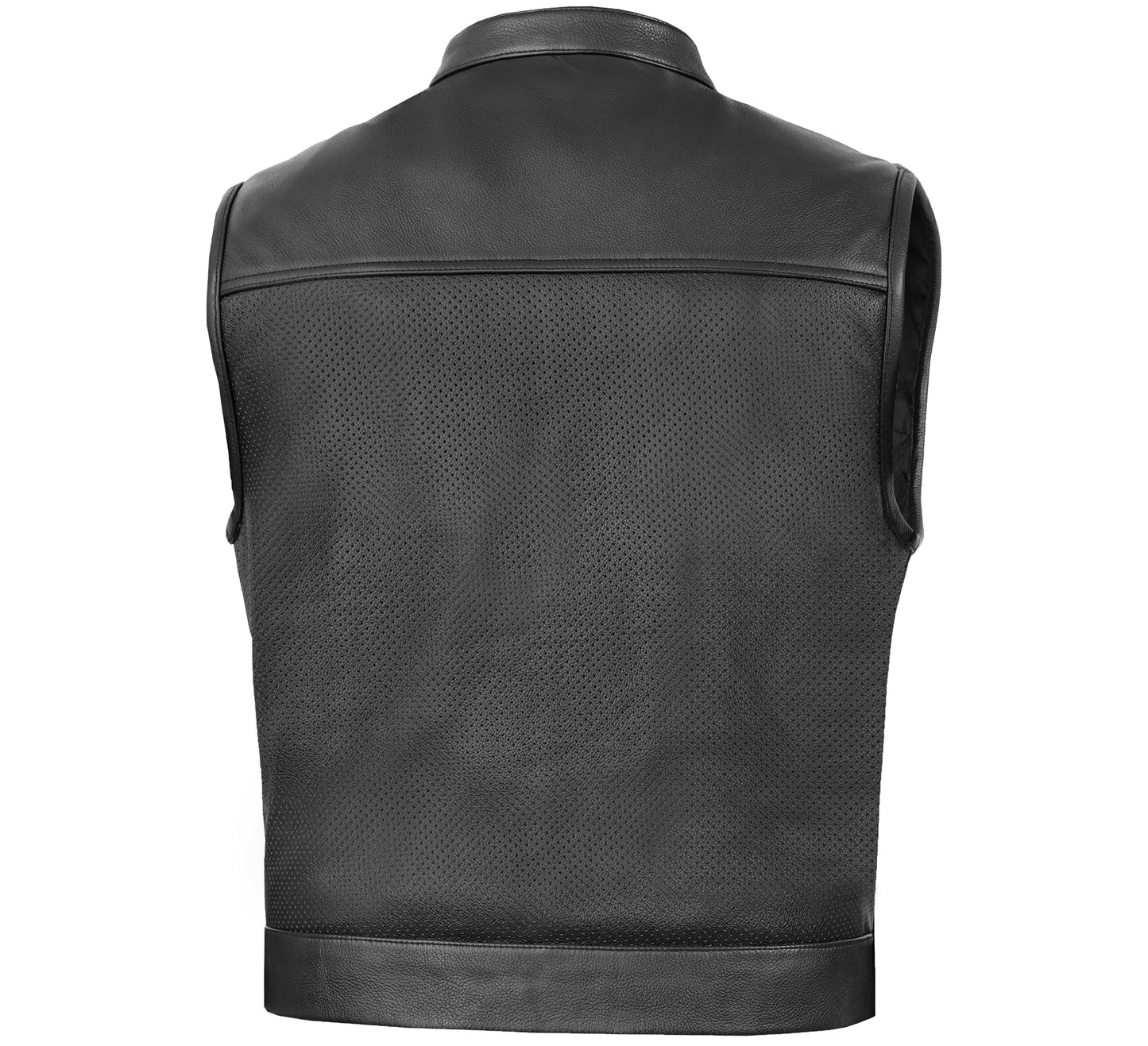 Mile Maker – Lowcut Men’s Leather Motorcycle Vest