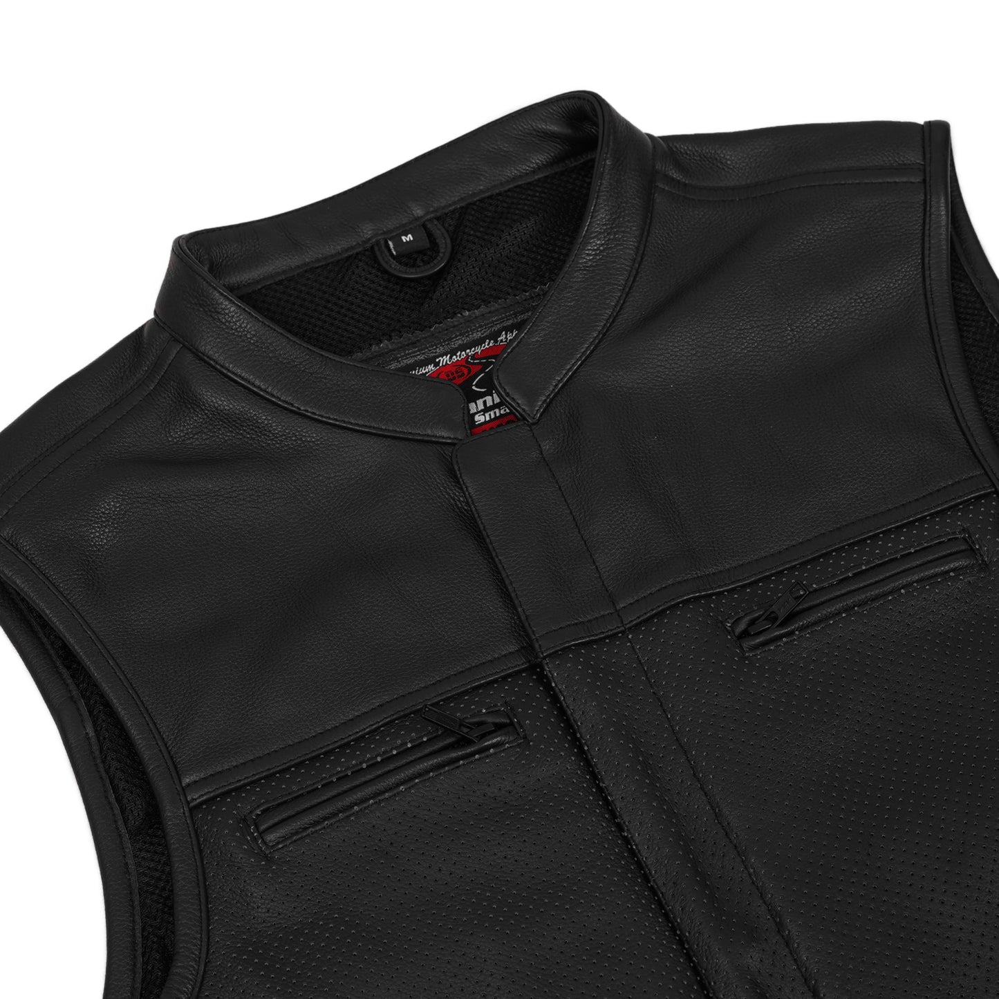 Mile Maker – Men’s Leather Motorcycle Vest