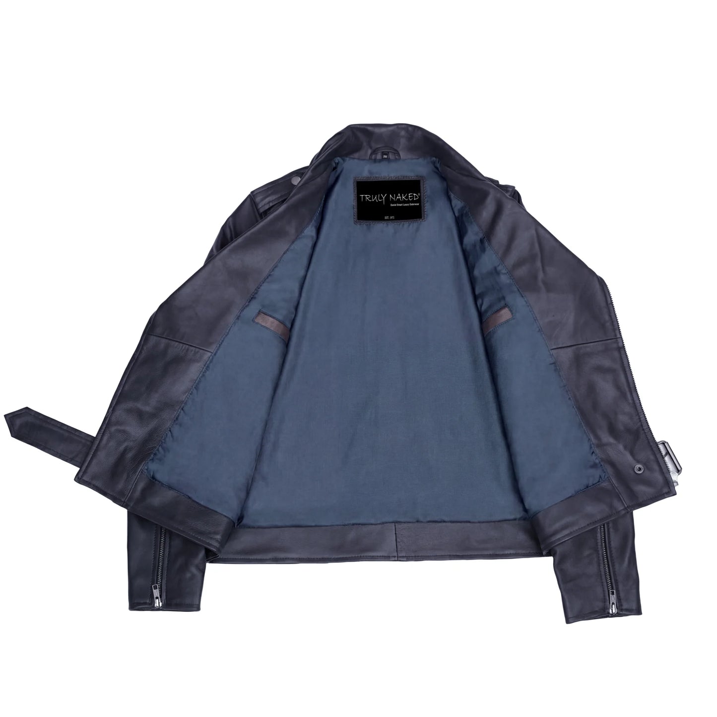 Moonlight Women's Navy Blue Fashion Leather Jacket