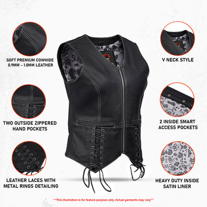 Night Edge Black Ladies Vest