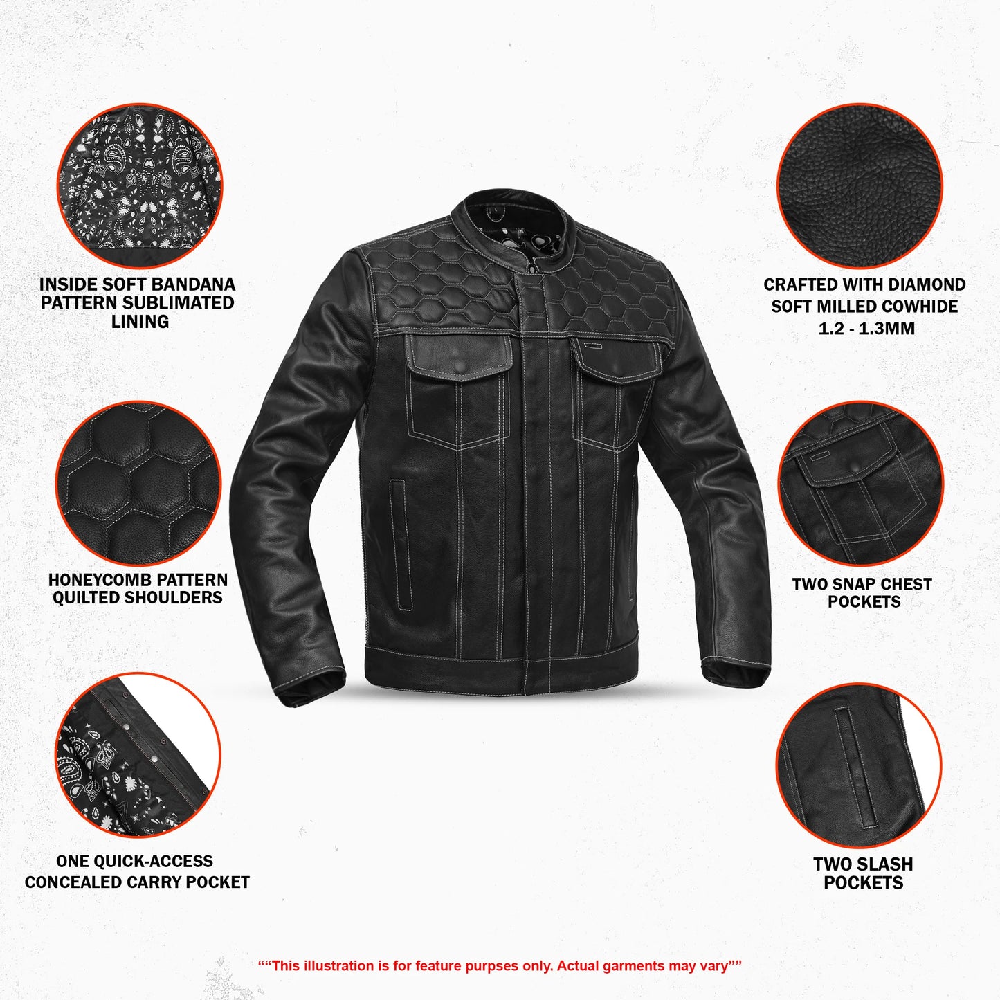 Nocturne - Men’s Motorcycle Leather Jacket