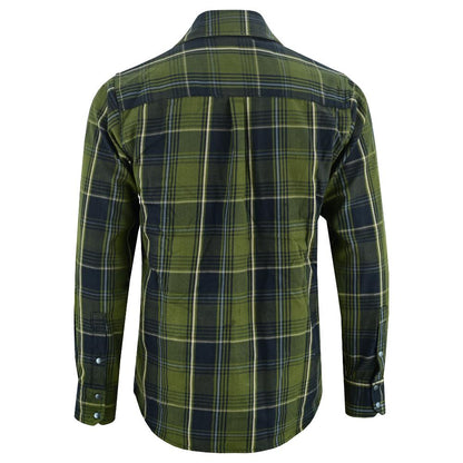 Men's Green Flannel Shirt LVAD Gear Flannel
