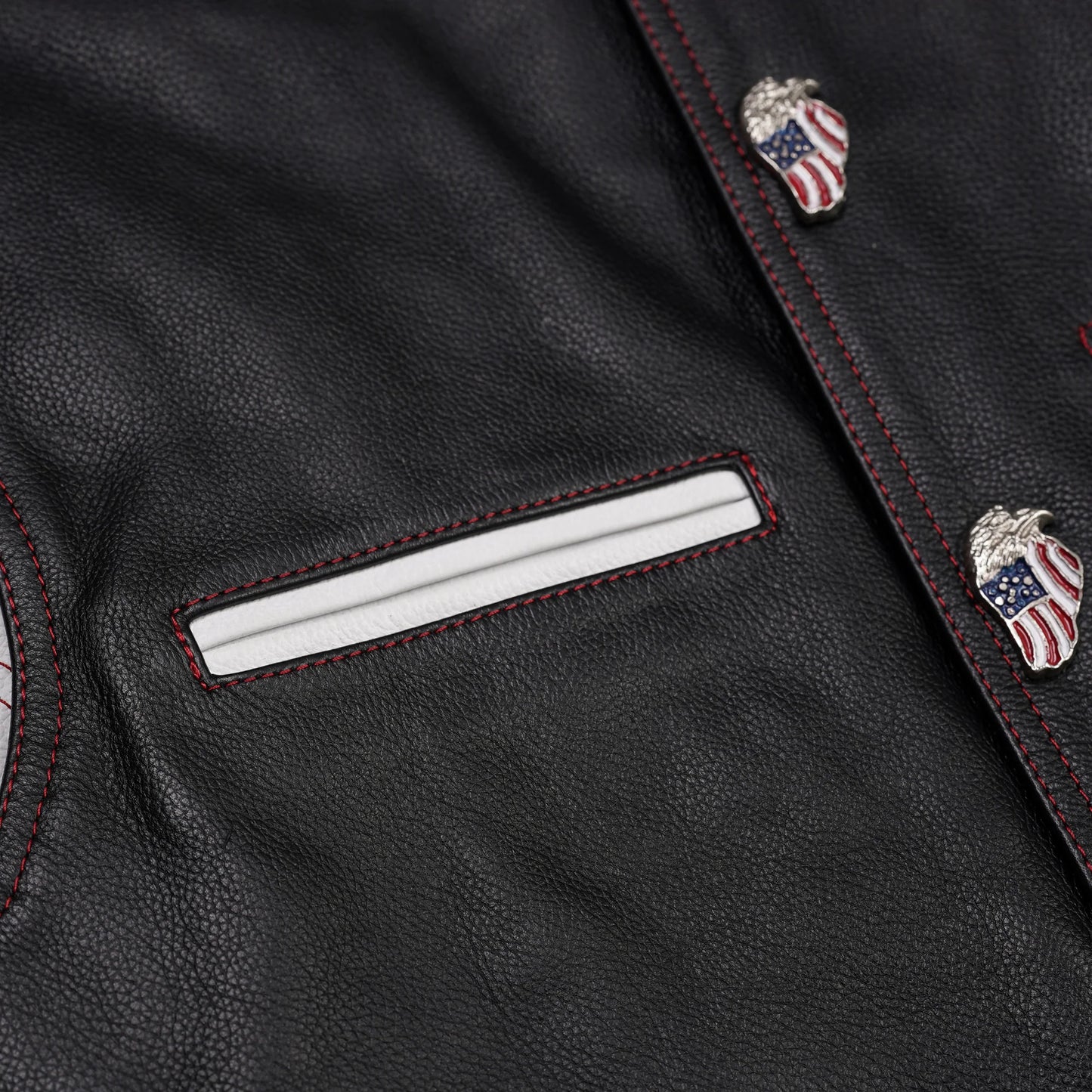 Patriot's Path - Men’s Motorcycle Leather Vest
