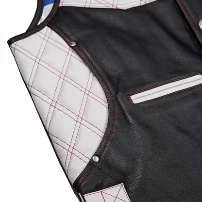 Patriot's Path - Men’s Motorcycle Leather Vest