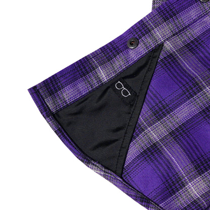 Purple Reign Women’s Purple and Gray Flannel Shirt