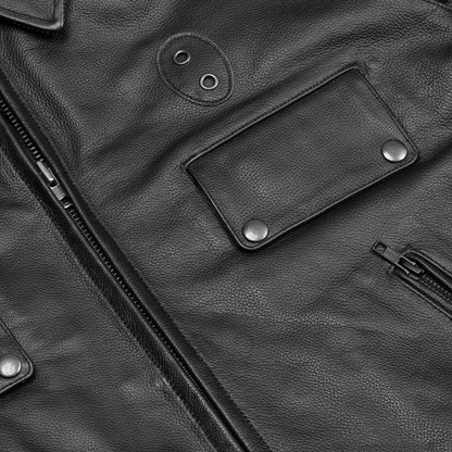 Raw Cope – Men’s Leather Motorcycle Jacket