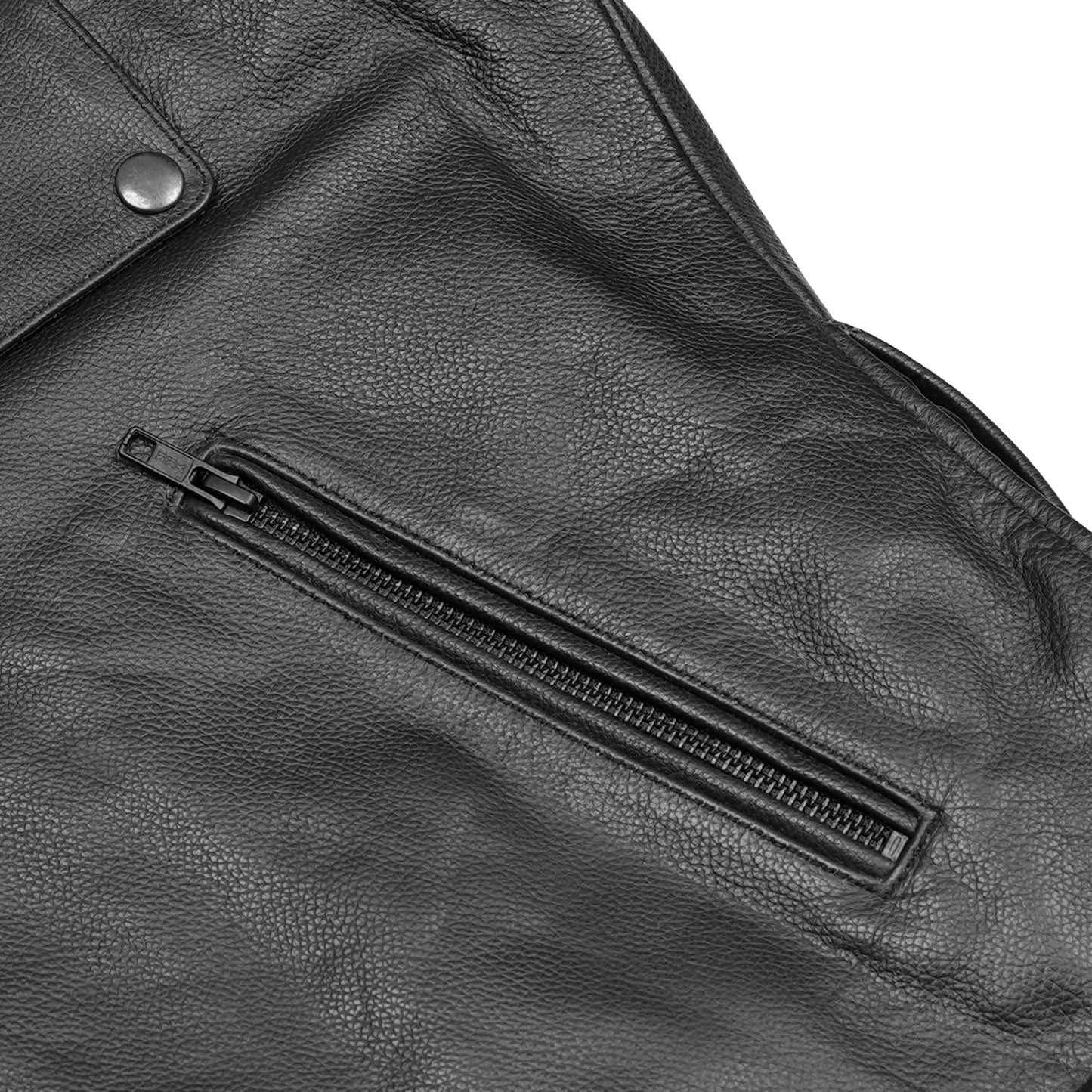 Raw Cope – Men’s Leather Motorcycle Jacket
