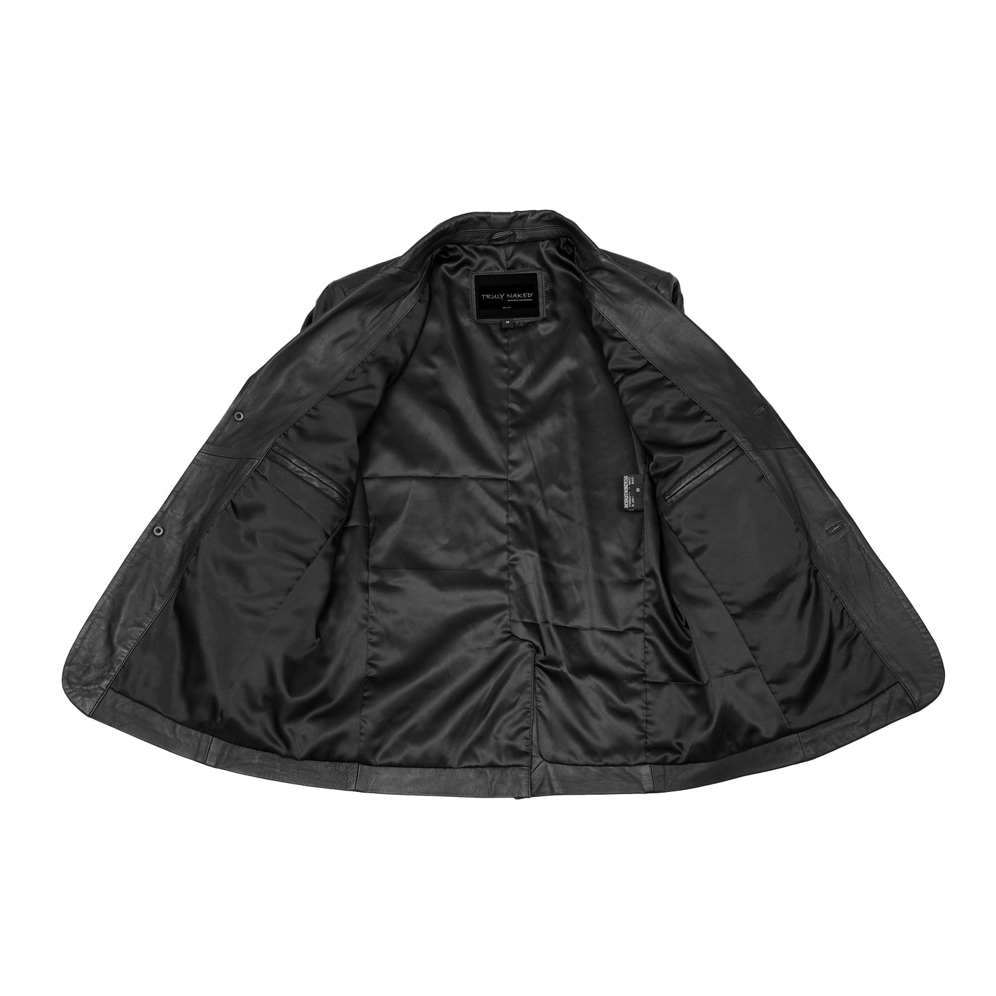 Retro Trim Men's Sheep Skin Leather Blazer