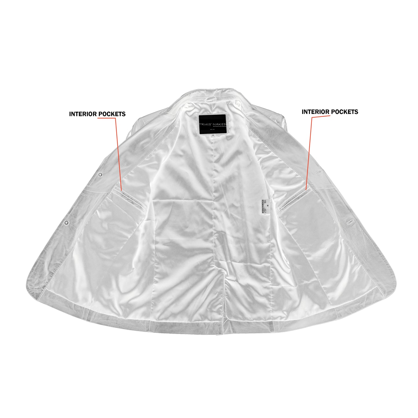 Retro Trim Men's Sheep Skin Leather Blazer