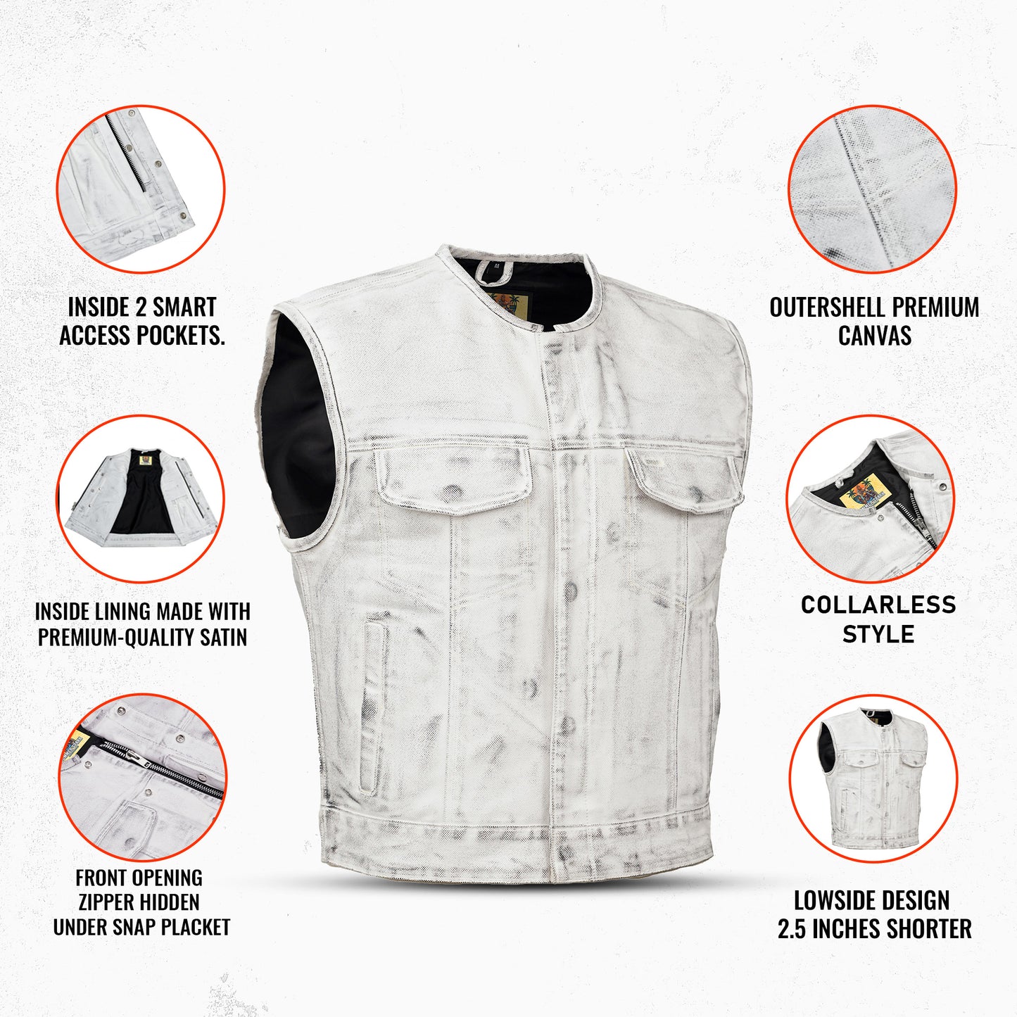 Summer Spark Ravage Lowcut Men's Canvas Vest