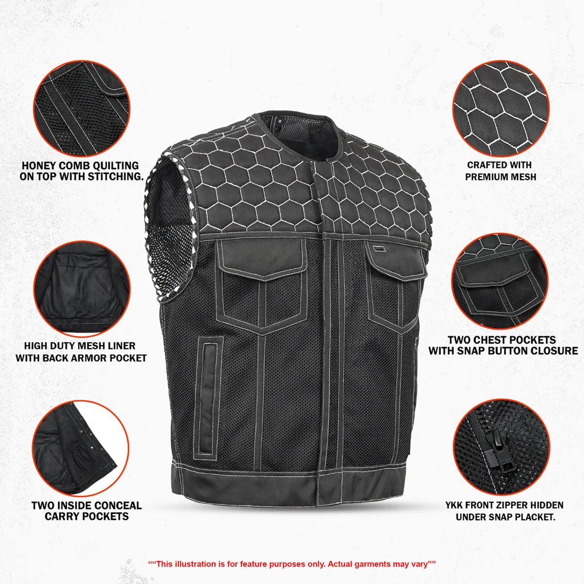 The Ravenant - Lowcut Men's Textile Vest