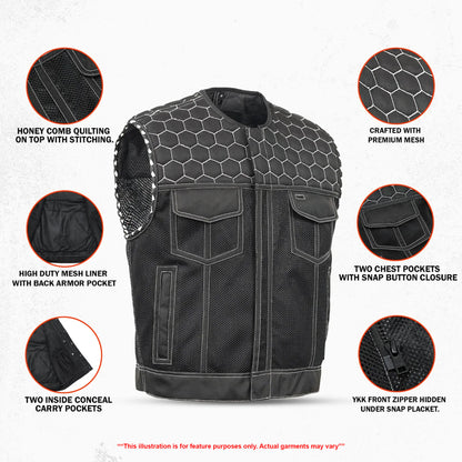 The Ravenant - Lowcut Men's Textile Vest