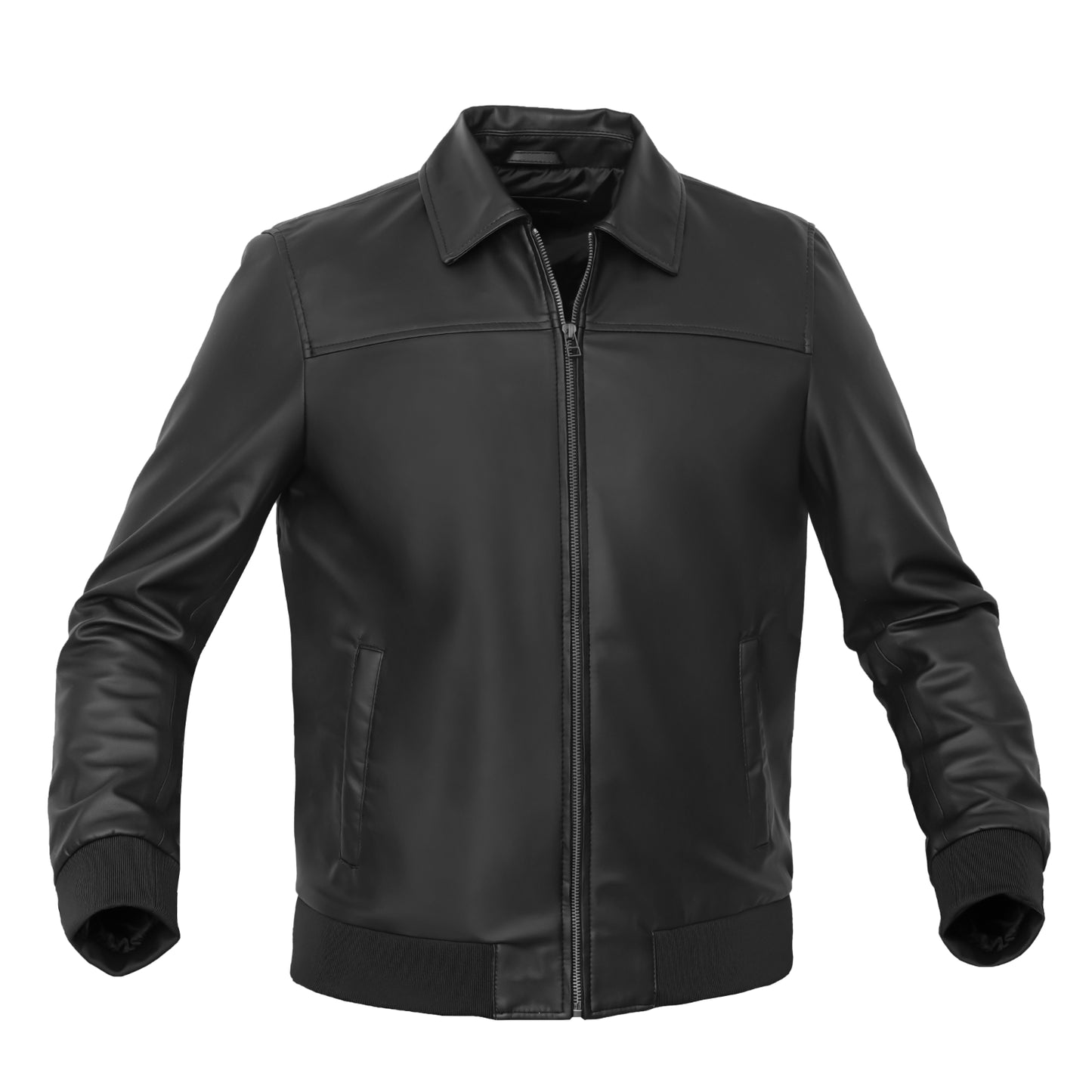 Ravven – Men’s Faux Leather Motorcycle Jacket