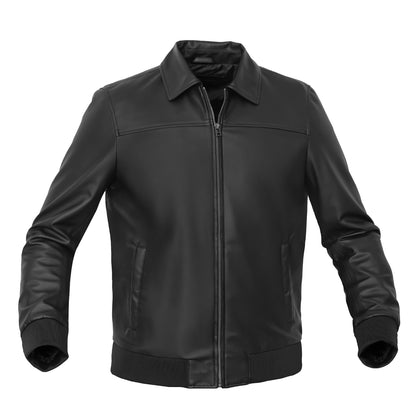 Ravven – Men’s Faux Leather Motorcycle Jacket