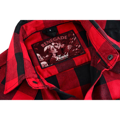 Red Styler Men's Red and Black Sleeveless Flannel