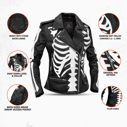 Ribstorm - Women’s Leather Motorcycle Jacket