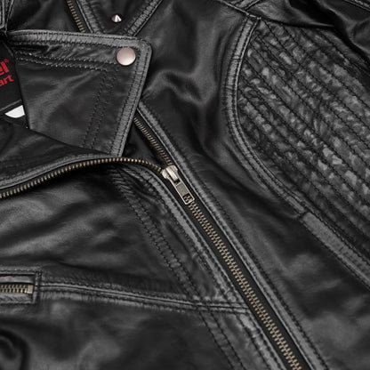 Riot Rose Women’s Leather Motorcycle Jacket