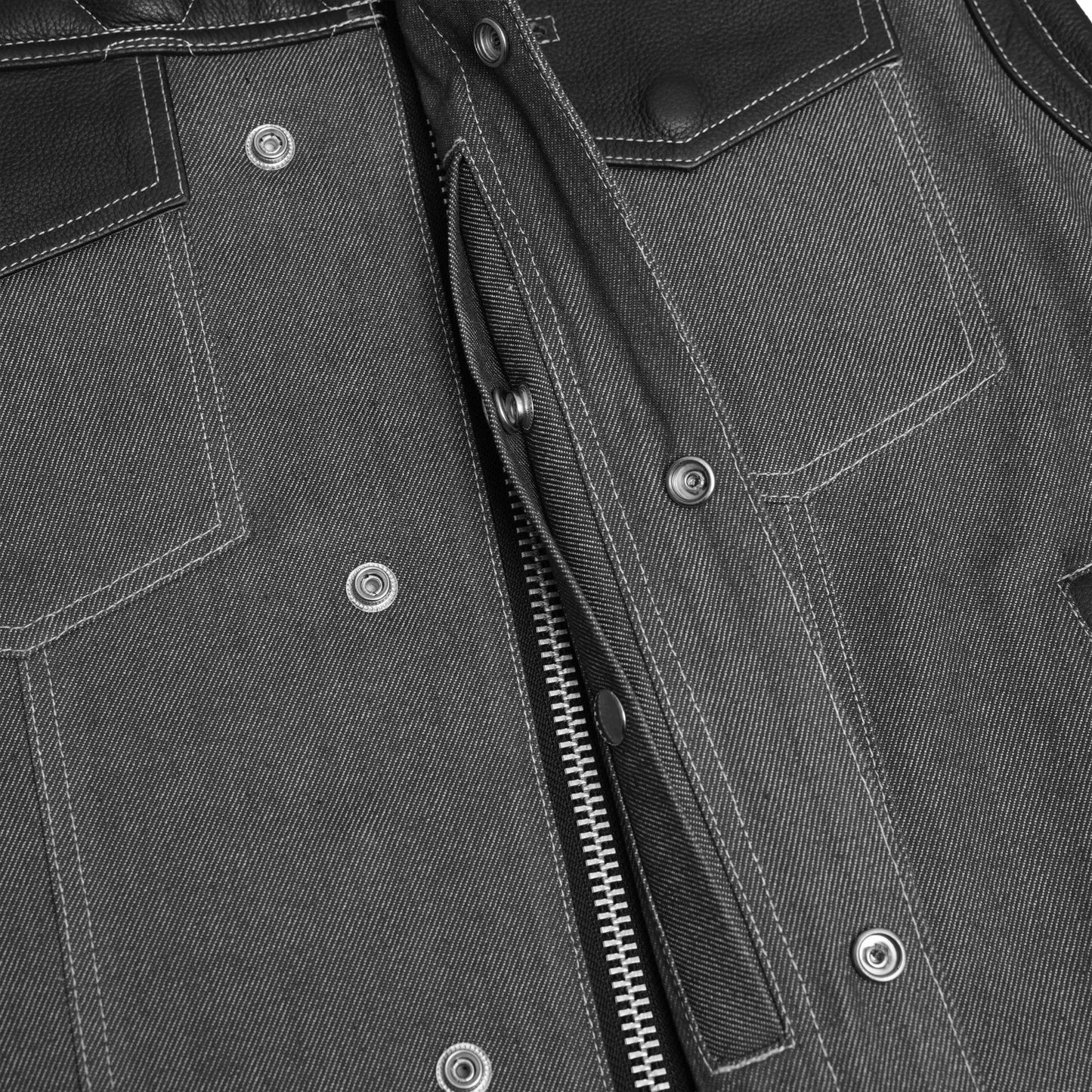 Road House - Men’s Denim Motorcycle Vest