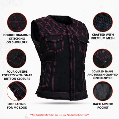 Rose Rush - Women's Mesh Vest