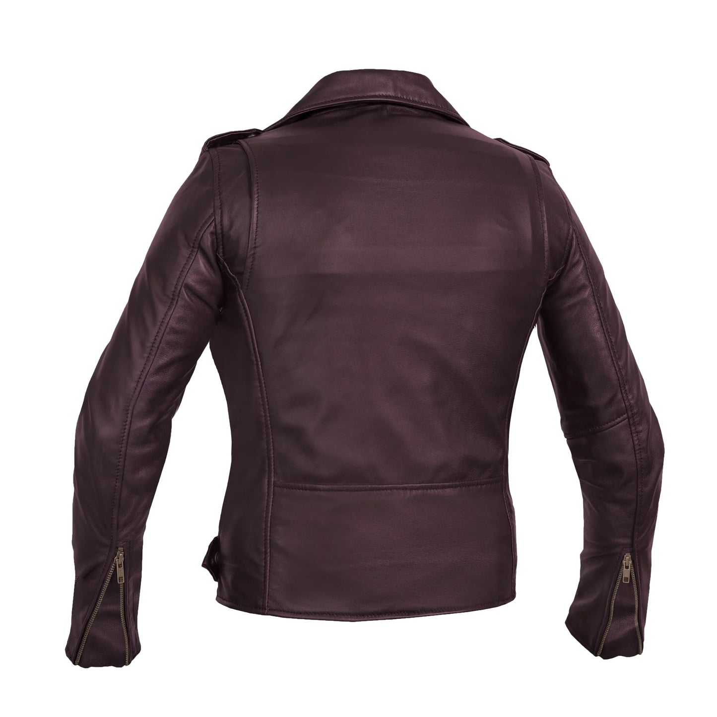 Rose Glow Women's Oxblood Fashion Leather Jacket