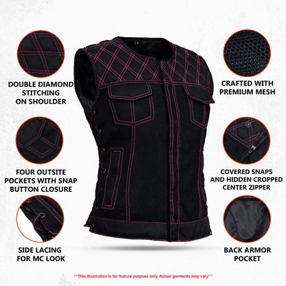 Rose Rush - Women's Mesh Vest