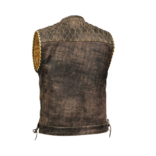 Rust Rider – Men’s Leather Vest