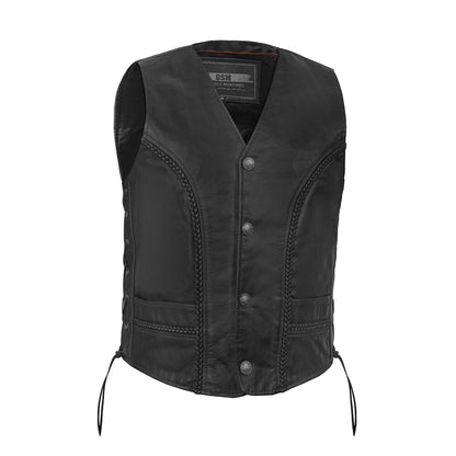 Rustler - Men's Motorcycle Leather Vest