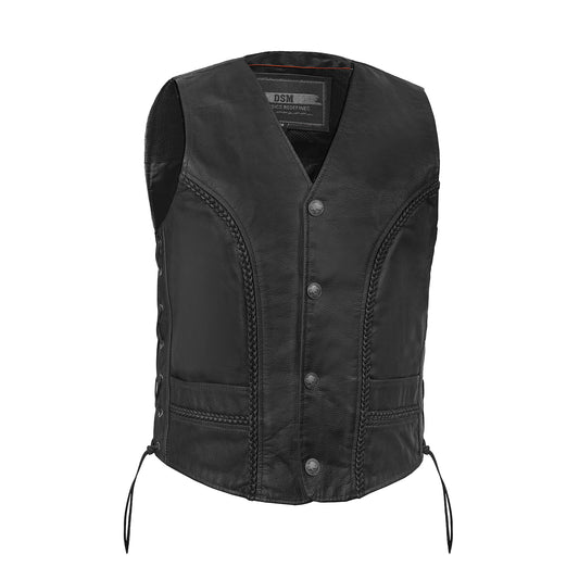 Rustler - Men's Motorcycle Leather Vest