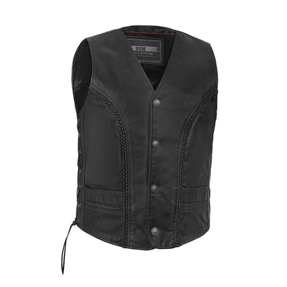 Rustler - Men's Motorcycle Leather Vest