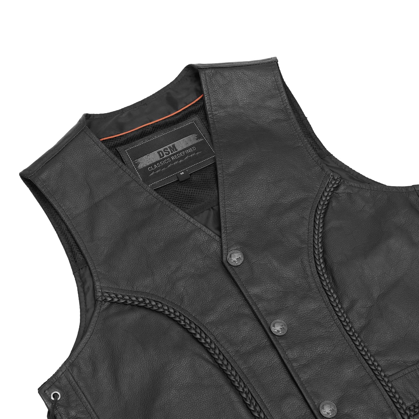 Rustler - Men's Motorcycle Leather Vest