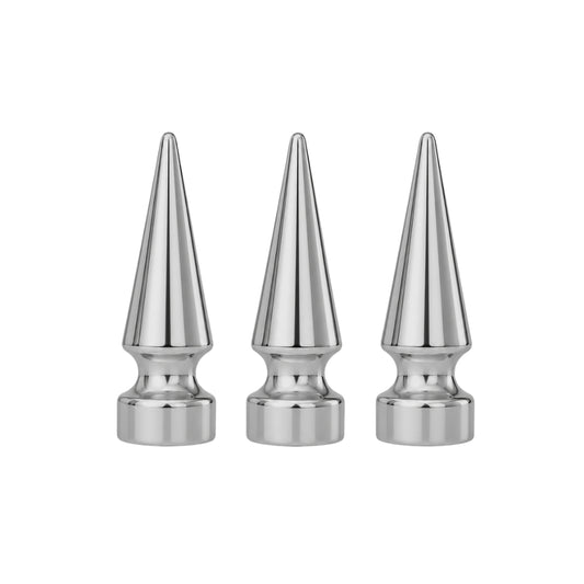 SPK102 Chrome Screw-back Spike Studs - 12mm