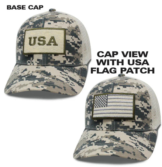 Digital Camo USA Patch Cap
